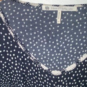 House of Harlow 1960 Simona Dot Print Blouse